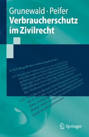 Imagen del vendedor de Verbraucherschutz im Zivilrecht a la venta por BuchWeltWeit Ludwig Meier e.K.