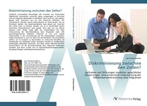 Imagen del vendedor de Diskriminierung zwischen den Zeilen? a la venta por BuchWeltWeit Ludwig Meier e.K.
