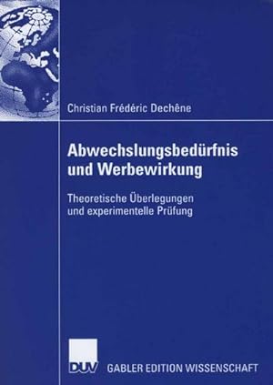 Seller image for Abwechslungsbedrfnis und Werbewirkung for sale by BuchWeltWeit Ludwig Meier e.K.