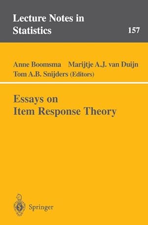 Imagen del vendedor de Essays on Item Response Theory a la venta por BuchWeltWeit Ludwig Meier e.K.