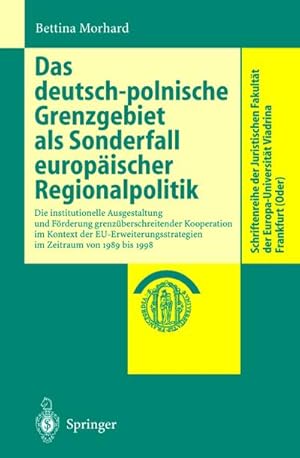 Seller image for Das deutsch-polnische Grenzgebiet als Sonderfall europischer Regionalpolitik for sale by BuchWeltWeit Ludwig Meier e.K.