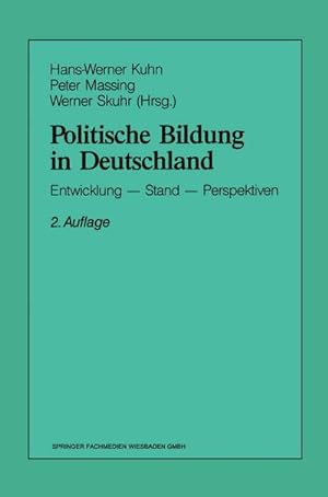 Seller image for Politische Bildung in Deutschland for sale by BuchWeltWeit Ludwig Meier e.K.