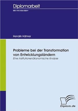 Seller image for Probleme bei der Transformation von Entwicklungslndern for sale by BuchWeltWeit Ludwig Meier e.K.
