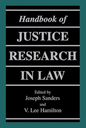 Imagen del vendedor de Handbook of Justice Research in Law a la venta por BuchWeltWeit Ludwig Meier e.K.