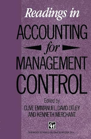 Bild des Verkufers fr Readings in Accounting for Management Control zum Verkauf von BuchWeltWeit Ludwig Meier e.K.