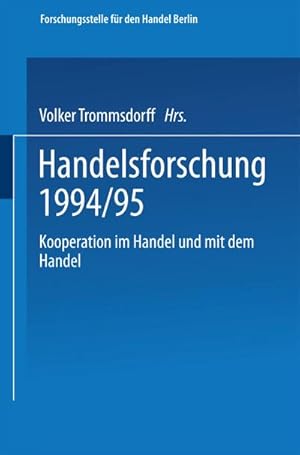 Imagen del vendedor de Kooperation im Handel und mit dem Handel a la venta por BuchWeltWeit Ludwig Meier e.K.