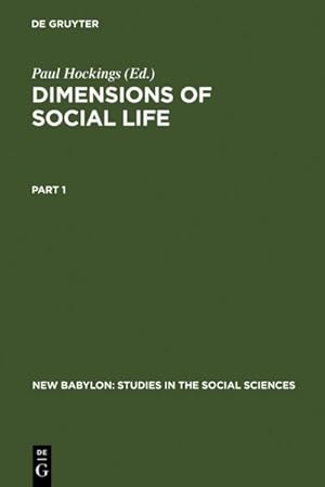 Seller image for Dimensions of Social Life for sale by BuchWeltWeit Ludwig Meier e.K.