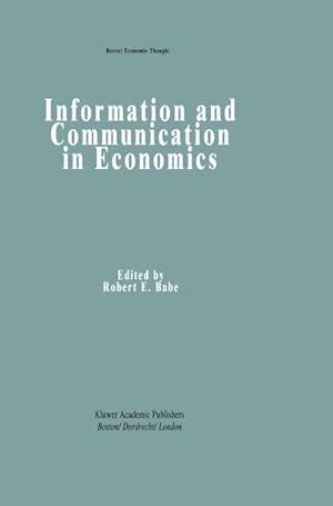 Bild des Verkufers fr Information and Communication in Economics zum Verkauf von BuchWeltWeit Ludwig Meier e.K.