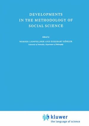 Bild des Verkufers fr Developments in the Methodology of Social Science zum Verkauf von BuchWeltWeit Ludwig Meier e.K.