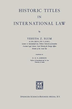 Seller image for Historic Titles in International Law for sale by BuchWeltWeit Ludwig Meier e.K.