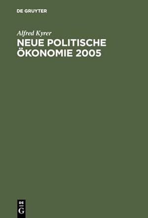 Imagen del vendedor de Neue Politische konomie 2005 a la venta por BuchWeltWeit Ludwig Meier e.K.