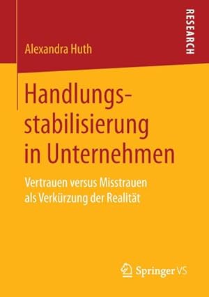 Bild des Verkufers fr Handlungsstabilisierung in Unternehmen zum Verkauf von BuchWeltWeit Ludwig Meier e.K.