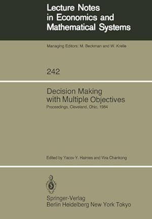 Seller image for Decision Making with Multiple Objectives for sale by BuchWeltWeit Ludwig Meier e.K.