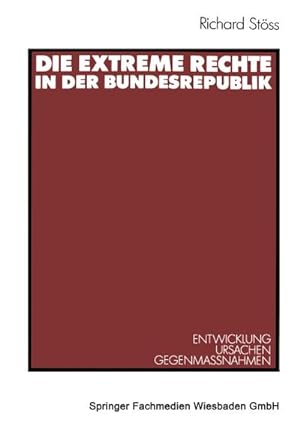 Immagine del venditore per Die extreme Rechte in der Bundesrepublik venduto da BuchWeltWeit Ludwig Meier e.K.