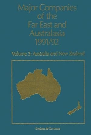 Bild des Verkufers fr Major Companies of The Far East and Australasia 1991/92 zum Verkauf von BuchWeltWeit Ludwig Meier e.K.
