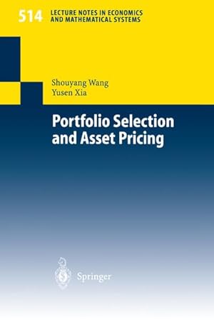 Bild des Verkufers fr Portfolio Selection and Asset Pricing zum Verkauf von BuchWeltWeit Ludwig Meier e.K.