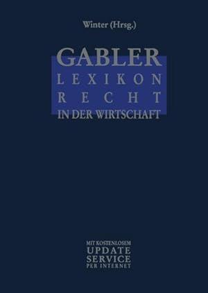 Seller image for Gabler Lexikon Recht in der Wirtschaft for sale by BuchWeltWeit Ludwig Meier e.K.