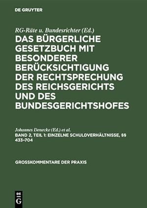 Immagine del venditore per Einzelne Schuldverhltnisse,  433-704 venduto da BuchWeltWeit Ludwig Meier e.K.