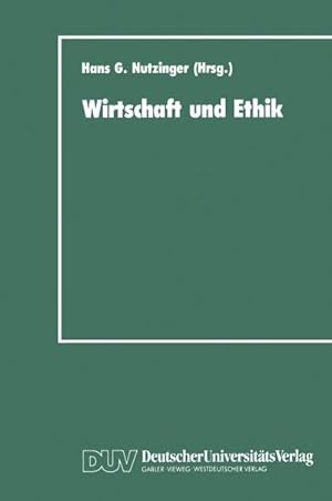 Imagen del vendedor de Wirtschaft und Ethik a la venta por BuchWeltWeit Ludwig Meier e.K.