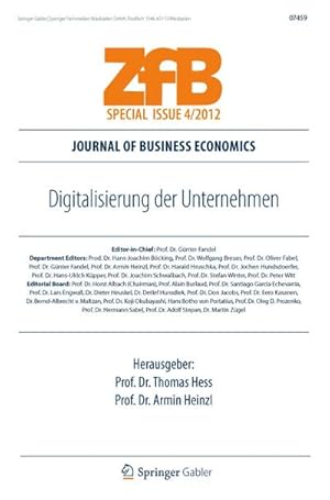 Immagine del venditore per Digitalisierung der Unternehmen venduto da BuchWeltWeit Ludwig Meier e.K.