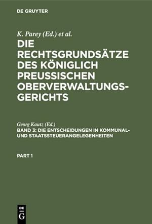 Image du vendeur pour Die Entscheidungen in Kommunal- und Staatssteuerangelegenheiten mis en vente par BuchWeltWeit Ludwig Meier e.K.