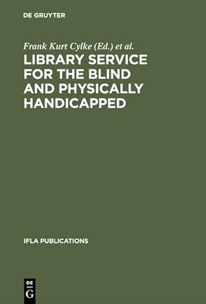 Seller image for Library service for the blind and physically handicapped for sale by BuchWeltWeit Ludwig Meier e.K.