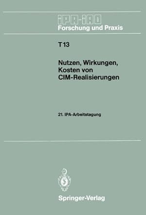 Immagine del venditore per Nutzen, Wirkungen, Kosten von CIM-Realisierungen venduto da BuchWeltWeit Ludwig Meier e.K.