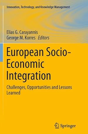 Imagen del vendedor de European Socio-Economic Integration a la venta por BuchWeltWeit Ludwig Meier e.K.