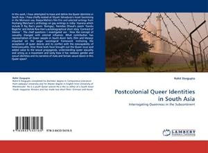 Seller image for Postcolonial Queer Identities in South Asia for sale by BuchWeltWeit Ludwig Meier e.K.