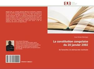 Bild des Verkufers fr La constitution congolaise du 20 janvier 2002 zum Verkauf von BuchWeltWeit Ludwig Meier e.K.