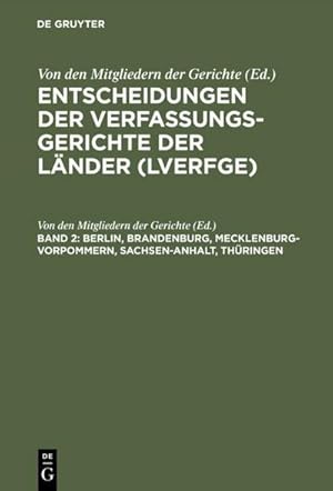 Seller image for Berlin, Brandenburg, Mecklenburg-Vorpommern, Sachsen-Anhalt, Thringen for sale by BuchWeltWeit Ludwig Meier e.K.