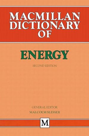 Immagine del venditore per Dictionary of Energy venduto da BuchWeltWeit Ludwig Meier e.K.