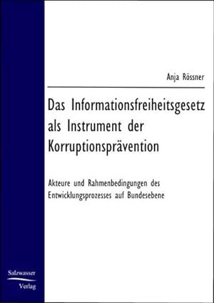 Immagine del venditore per Das Informationsfreiheitsgesetz venduto da BuchWeltWeit Ludwig Meier e.K.