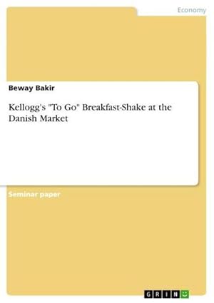 Seller image for Kellogg's "To Go" Breakfast-Shake at the Danish Market for sale by BuchWeltWeit Ludwig Meier e.K.