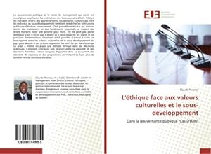 Seller image for L'thique face aux valeurs culturelles et le sous-dveloppement for sale by BuchWeltWeit Ludwig Meier e.K.
