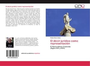 Seller image for El decir jurdico como representacin for sale by BuchWeltWeit Ludwig Meier e.K.