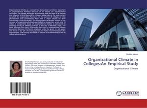 Seller image for Organizational Climate in Colleges:An Empirical Study for sale by BuchWeltWeit Ludwig Meier e.K.