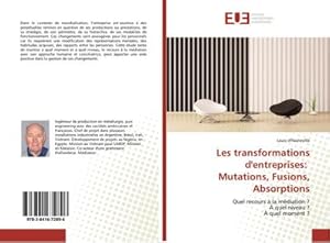 Imagen del vendedor de Les transformations d'entreprises: Mutations, Fusions, Absorptions a la venta por BuchWeltWeit Ludwig Meier e.K.