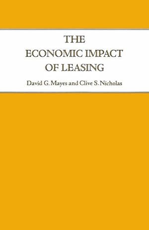 Image du vendeur pour The Economic Impact of Leasing mis en vente par BuchWeltWeit Ludwig Meier e.K.