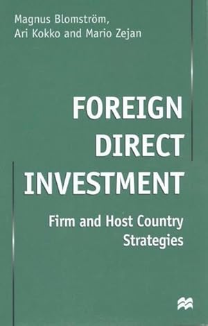 Image du vendeur pour Foreign Direct Investment mis en vente par BuchWeltWeit Ludwig Meier e.K.