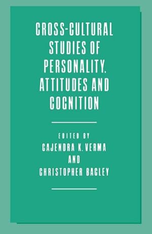 Image du vendeur pour Cross-Cultural Studies of Personality, Attitudes and Cognition mis en vente par BuchWeltWeit Ludwig Meier e.K.