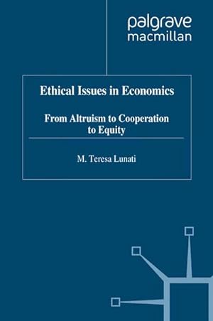 Seller image for Ethical Issues in Economics for sale by BuchWeltWeit Ludwig Meier e.K.