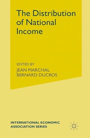 Image du vendeur pour The Distribution of National Income mis en vente par BuchWeltWeit Ludwig Meier e.K.