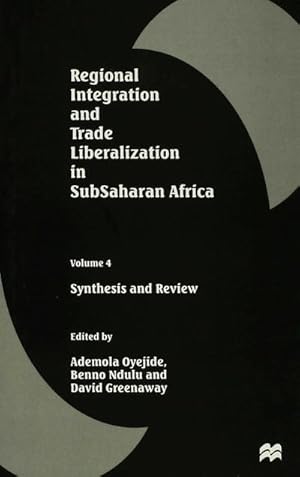 Immagine del venditore per Regional Integration and Trade Liberalization in Subsaharan Africa venduto da BuchWeltWeit Ludwig Meier e.K.