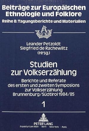 Seller image for Studien zur Volkserzhlung for sale by BuchWeltWeit Ludwig Meier e.K.