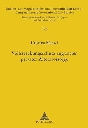 Bild des Verkufers fr Vollstreckungsschutz zugunsten privater Altersvorsorge zum Verkauf von BuchWeltWeit Ludwig Meier e.K.