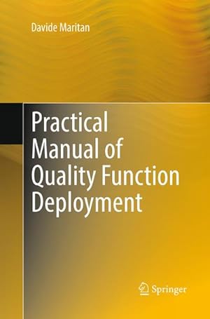 Bild des Verkufers fr Practical Manual of Quality Function Deployment zum Verkauf von BuchWeltWeit Ludwig Meier e.K.