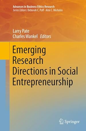Imagen del vendedor de Emerging Research Directions in Social Entrepreneurship a la venta por BuchWeltWeit Ludwig Meier e.K.