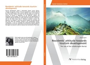 Imagen del vendedor de Residents attitude towards tourism development a la venta por BuchWeltWeit Ludwig Meier e.K.