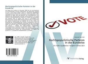 Imagen del vendedor de Rechtspopulistische Parteien in der Eurokrise a la venta por BuchWeltWeit Ludwig Meier e.K.